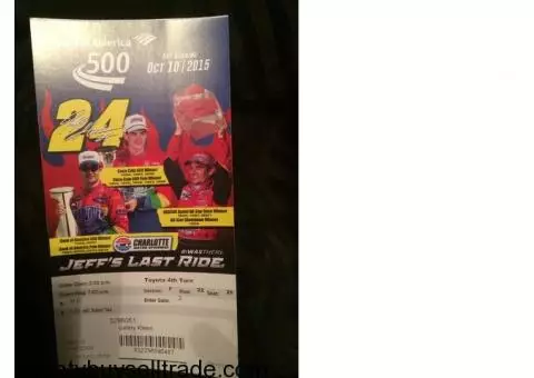 Bank of America 500 Tickets!!