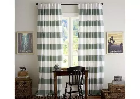 Pottery Barn Classic Stripe Curtains